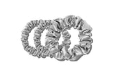 Slip Back to Basics Midi/Large Scrunchie - Silver - 3 Pcs